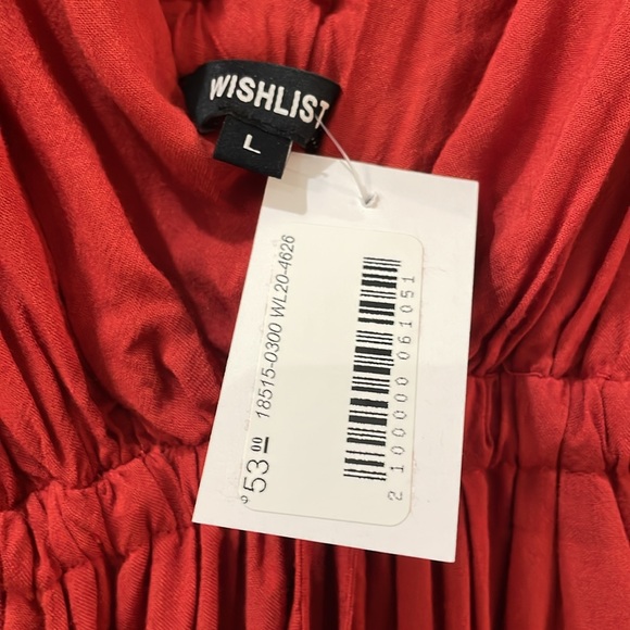 Clay red soft flowy dress - Picture 2 of 2